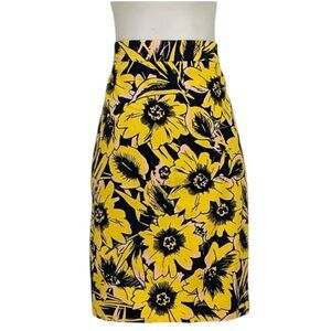 J.‎ Crew Factory The Pencil Skirt Women’s 6 Floral Knee Length Preppy Classic
